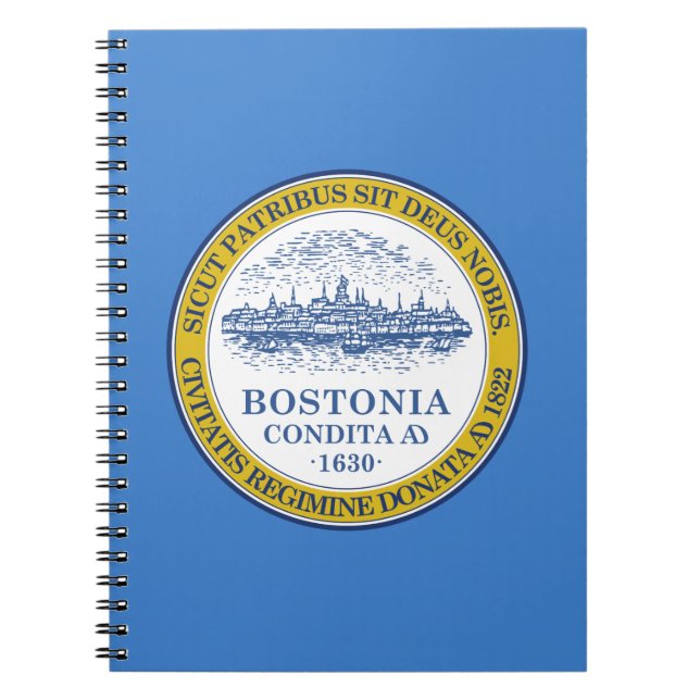 Flagge von Boston, Massachusetts-Notebook Notizblock (Vorderseite)