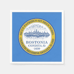 Flagge von Boston, Massachusetts Paper Napkins Serviette