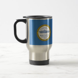 Flagge von Boston, Massachusetts Travel Mug Reisebecher