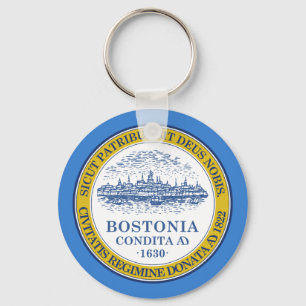 Flagge von Boston, Schlüsselanhänger Massachuset