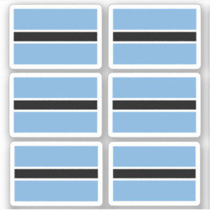 Flagge von Bostwana - Sammelaufkleber Aufkleber