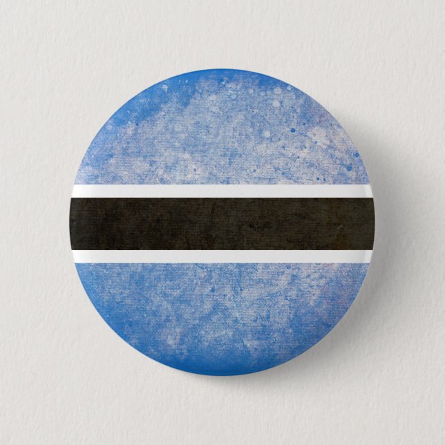 Flagge von Botswana Button (Vorderseite)