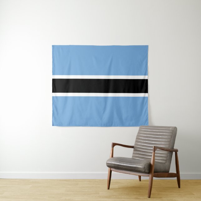 Flagge von Botswana Wandteppich (Beispiel (Horizontal))