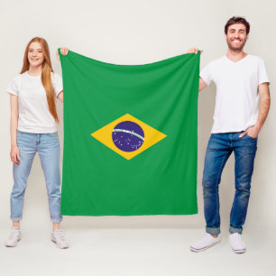 Flagge von Brasilien Bandeira tun Brasilien-Medium Fleecedecke