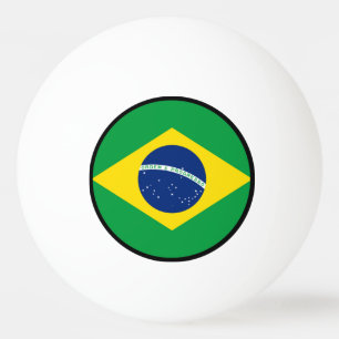 Flagge von Brasilien, brasilianisch Tischtennisball