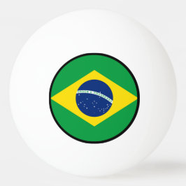 Flagge von Brasilien, brasilianisch Tischtennisball