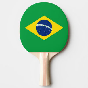 Flagge von Brasilien-Klingeln Pong Paddel Tischtennis Schläger