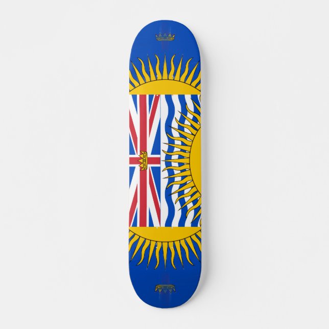 Flagge von British Columbia - CND Skateboard (Vorne)