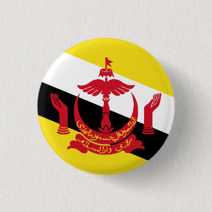 Flagge von Brunei Button