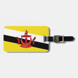Flagge von Brunei Easy ID Persönlich Gepäckanhänger