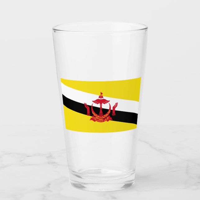 Flagge von Brunei Glas (Vorderseite)