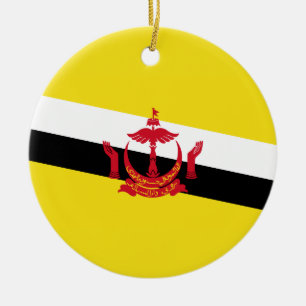 Flagge von Brunei Keramik Ornament