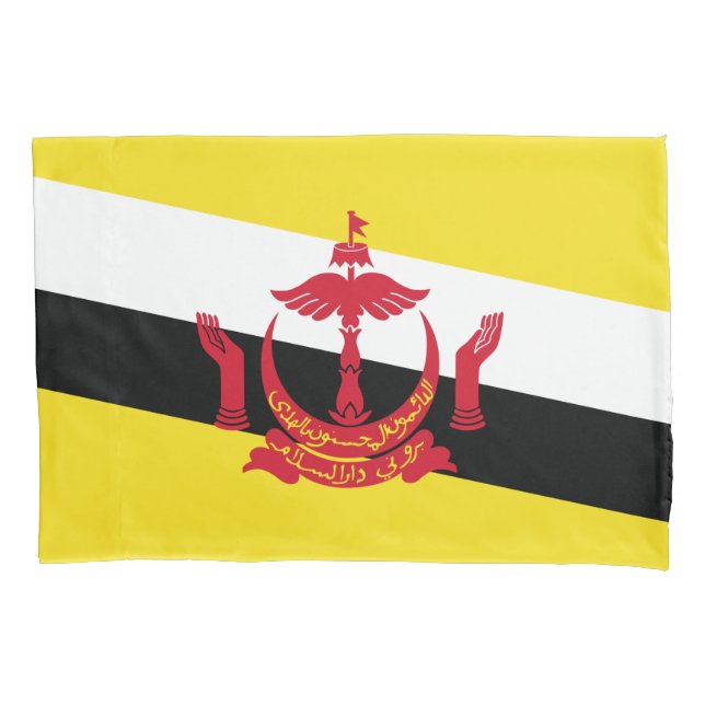 Flagge von Brunei Kissenbezug (Vorderseite-Links)