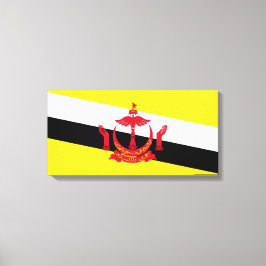 Flagge von Brunei Leinwanddruck