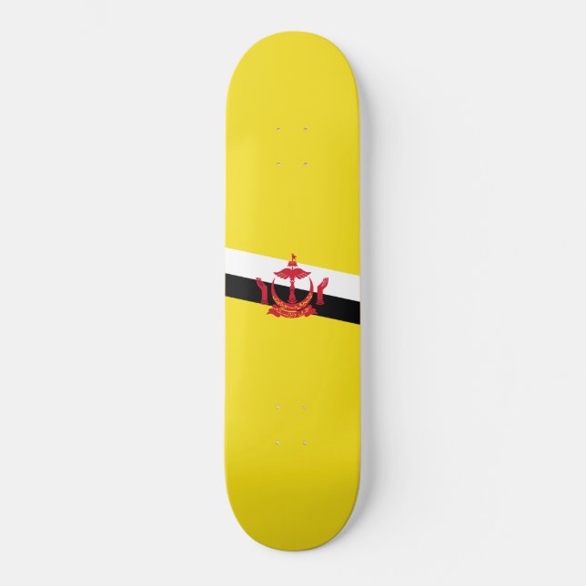 Flagge von Brunei Skateboard (Vorderseite)