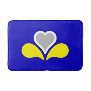 Flagge von Brüssel, Belgien Bath Mat Badematte
