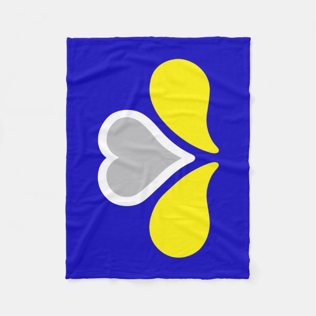 Flagge von Brüssel, Belgien Fleece Blanket (Vorderseite)
