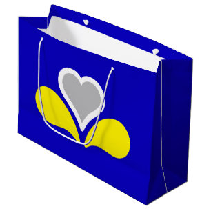 Flagge von Brüssel, Belgien Große Geschenktasche Geschenktüte