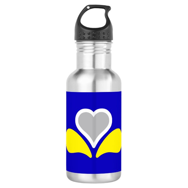 Flagge von Brüssel, Belgien: Stainless Steel Water Edelstahlflasche (Vorderseite)