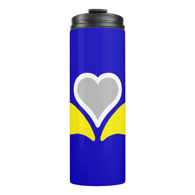 Flagge von Brüssel, Belgien Thermal Tumbler Thermosbecher (Vorderseite)