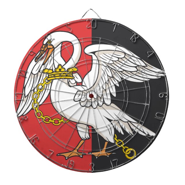 Flagge von Buckinghamshire (Landkreis des Vereinig Dartscheibe (vorne)