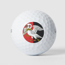 Flagge von Buckinghamshire (Landkreis des Vereinig Golfball