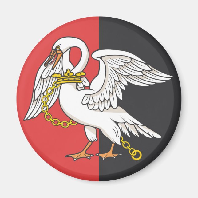 Flagge von Buckinghamshire (Landkreis des Vereinig Magnet (Vorne)