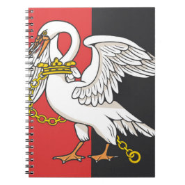 Flagge von Buckinghamshire (Landkreis des Vereinig Notizblock