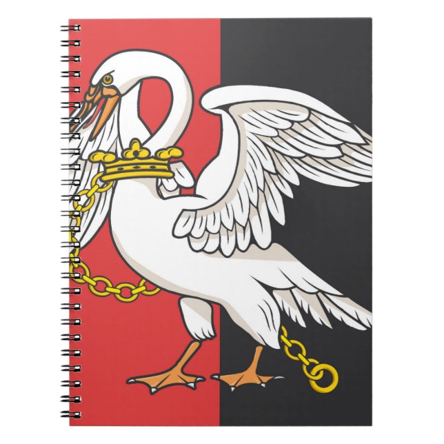 Flagge von Buckinghamshire (Landkreis des Vereinig Notizblock (Vorderseite)