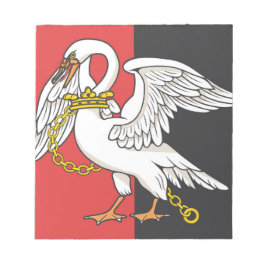 Flagge von Buckinghamshire (Landkreis des Vereinig Notizblock