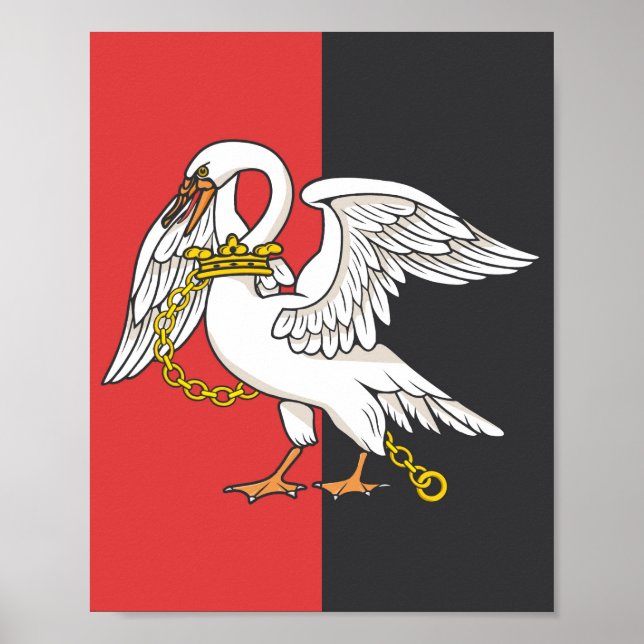 Flagge von Buckinghamshire (Landkreis des Vereinig Poster (Vorne)