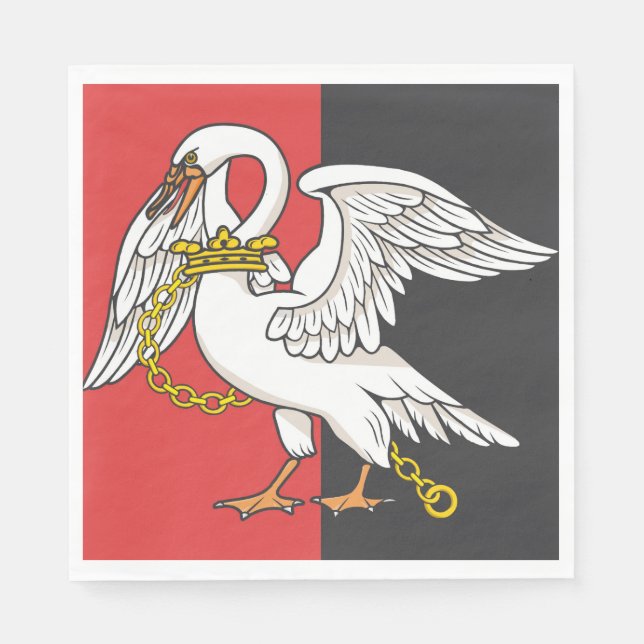 Flagge von Buckinghamshire (Landkreis des Vereinig Serviette (Vorderseite)