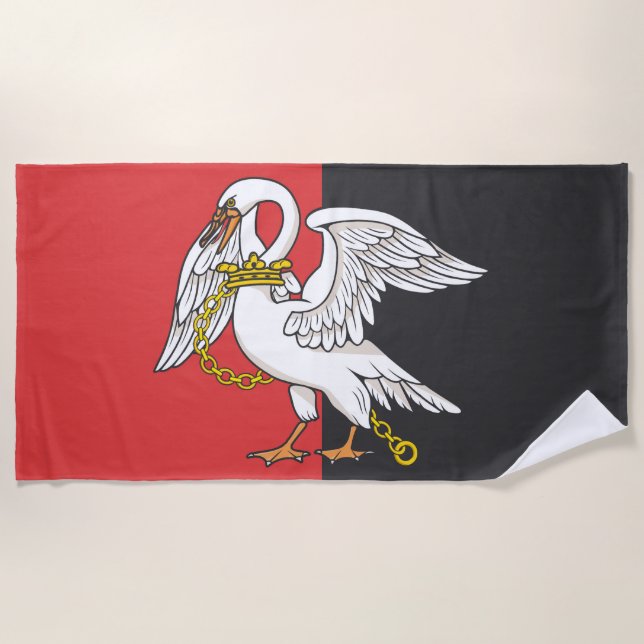 Flagge von Buckinghamshire (Landkreis des Vereinig Strandtuch (Vorderseite)