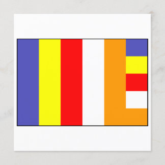 Flagge von Buddhismus Einladung