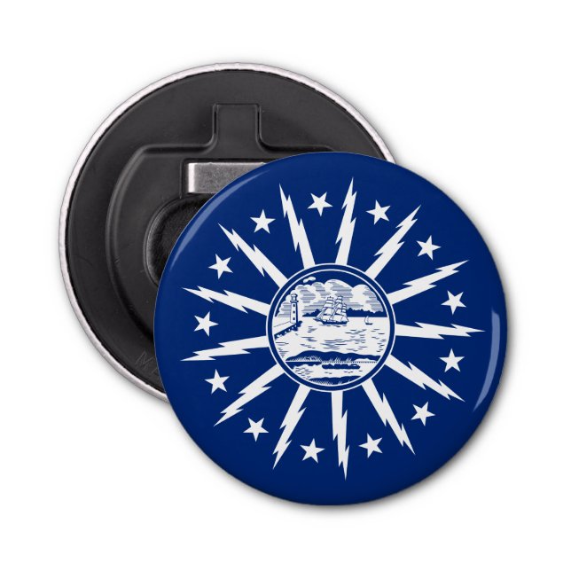 Flagge von Buffalo, New York Bottle Opener Flaschenöffner (Vorderseite)
