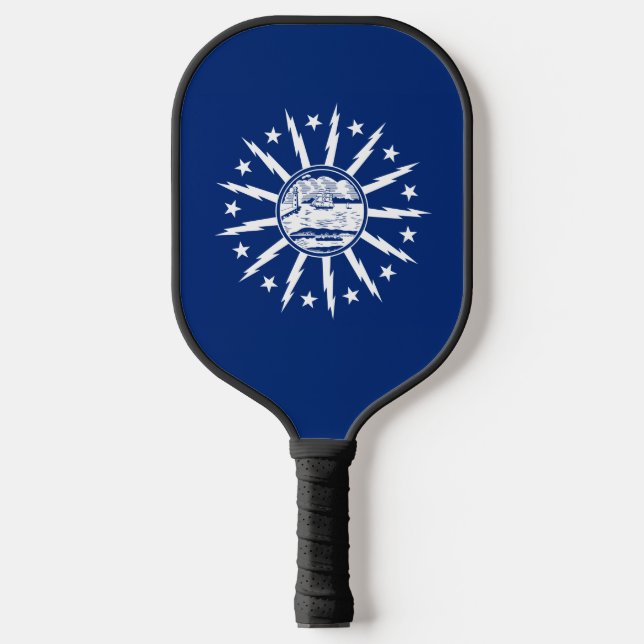Flagge von Buffalo, New York Pickleball Schläger (Vorderseite)