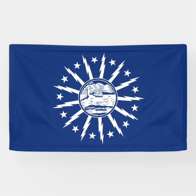Flagge von Buffalo (Stadt am New Yorker Staat) Banner (Horizontal)