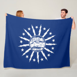 Flagge von Buffalo (Stadt am New Yorker Staat) Fleecedecke