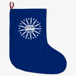 Flagge von Buffalo (Stadt am New Yorker Staat) Großer Weihnachtsstrumpf