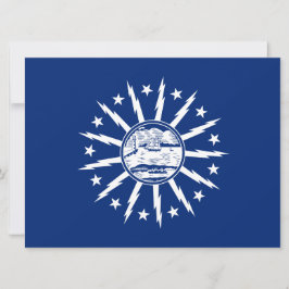 Flagge von Buffalo (Stadt am New Yorker Staat) Karte