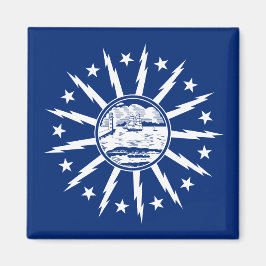 Flagge von Buffalo (Stadt am New Yorker Staat) Magnet