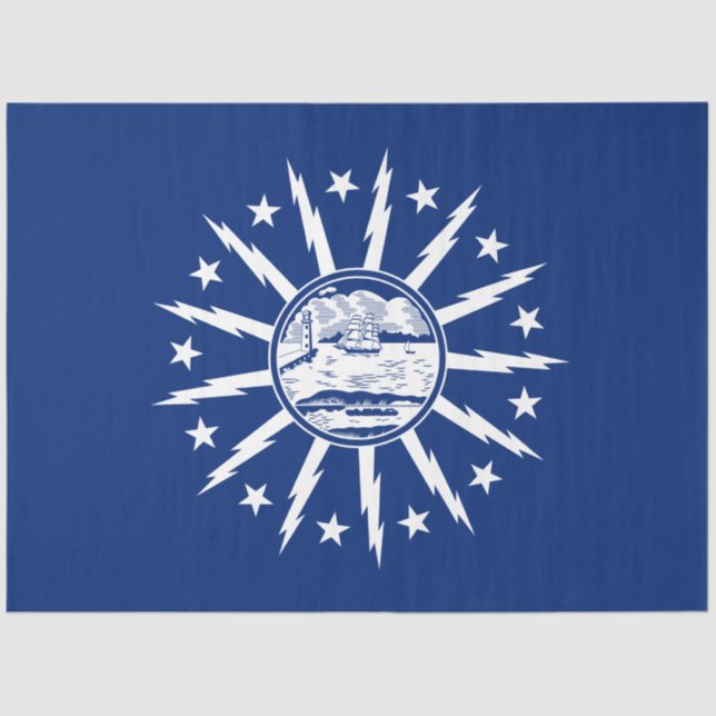 Flagge von Buffalo (Stadt am New Yorker Staat) Seidenpapier (Vorderseite)