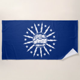 Flagge von Buffalo (Stadt am New Yorker Staat) Strandtuch
