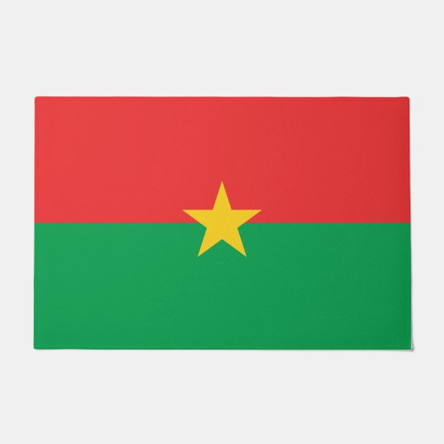 Flagge von Burkina Faso Fußmatte (Vorderseite)