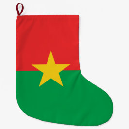 Flagge von Burkina Faso Großer Weihnachtsstrumpf
