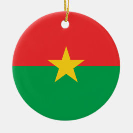 Flagge von Burkina Faso Keramik Ornament