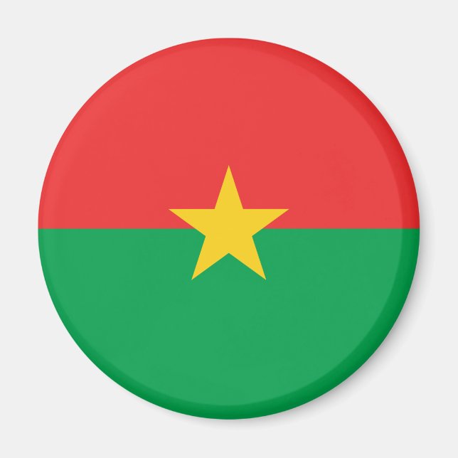 Flagge von Burkina Faso Magnet (Vorne)