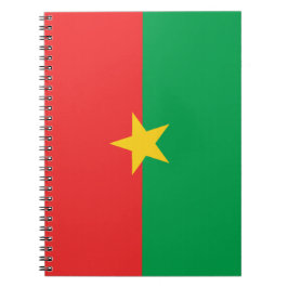 Flagge von Burkina Faso Notizblock