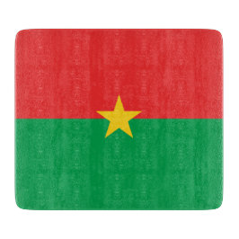 Flagge von Burkina Faso Schneidebrett
