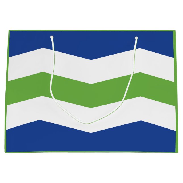 Flagge von Burlington, Vermont Große Geschenktüte (Vorderseite)